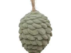 Clearance Chic Antique Baumschmuck Tannenzapfen Velours