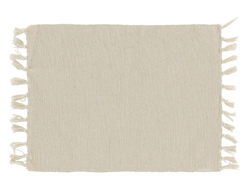 Online Chic Antique Baumwoll Platzdeckchen mit Fransen