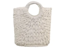 Discount Chic Antique Übertopf Corte mit Flechtmuster und Henkel