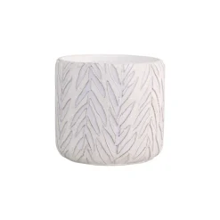 New Chic Antique Übertopf mit Blattmuster