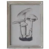 Online Chic Antique Bild mit Pilzmotiv und Naturrahmen