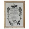 Sale Chic Antique Bild mit wilden Blumen und Naturrahmen