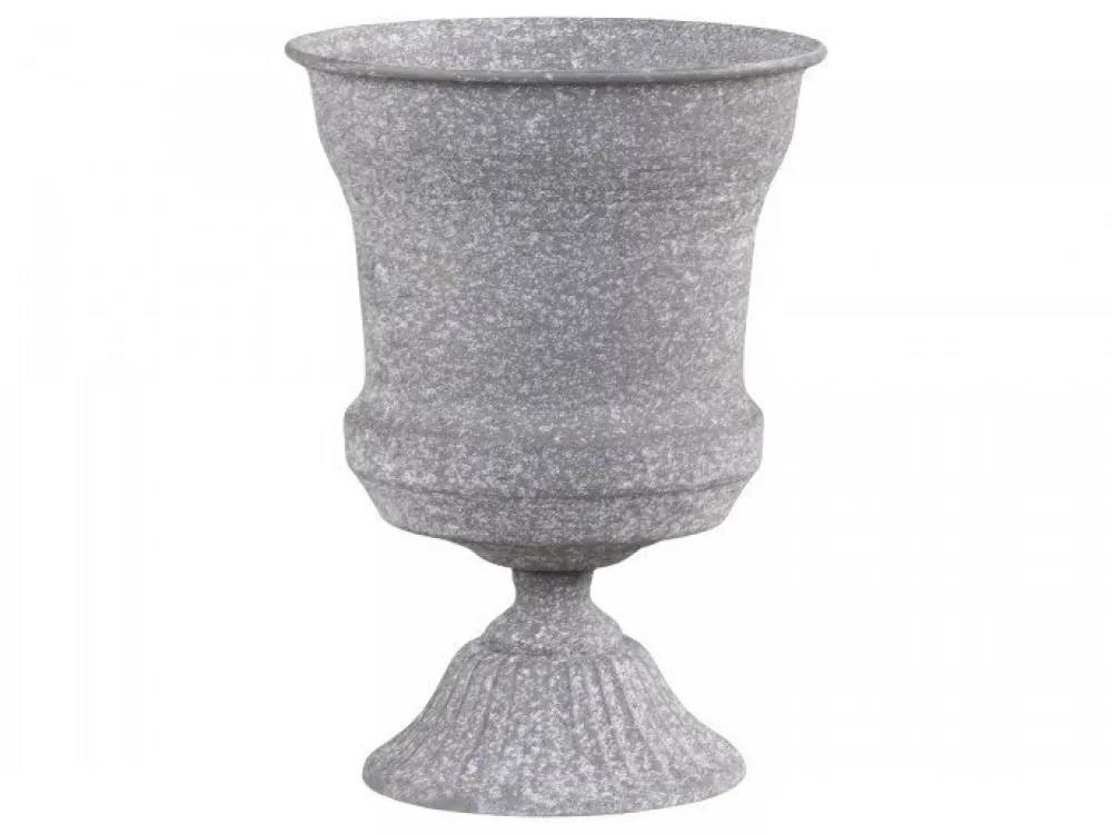 Clearance Chic Antique Blumentopf auf Fuß mit Dekor