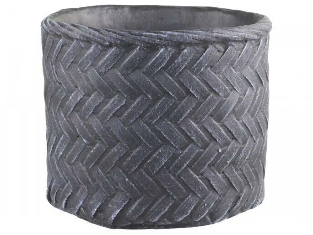 Online Chic Antique Blumentopf Corte mit Flechtmuster