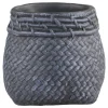 Discount Chic Antique Blumentopf Corte mit Flechtmuster am Rand
