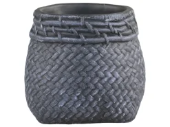 Discount Chic Antique Blumentopf Corte mit Flechtmuster am Rand
