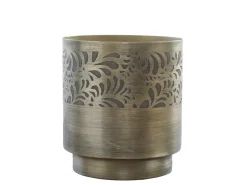 Best Chic Antique Blumentopf mit Muster aus Eisen