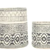 Sale Chic Antique Blumentopf mit Plastfütterung im Set