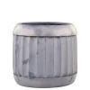 Online Chic Antique Blumentopf Pflanztopf mit Rillen