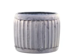 Online Chic Antique Blumentopf Pflanztopf mit Rillen