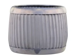 Online Chic Antique Blumentopf Pflanztopf mit Rillen