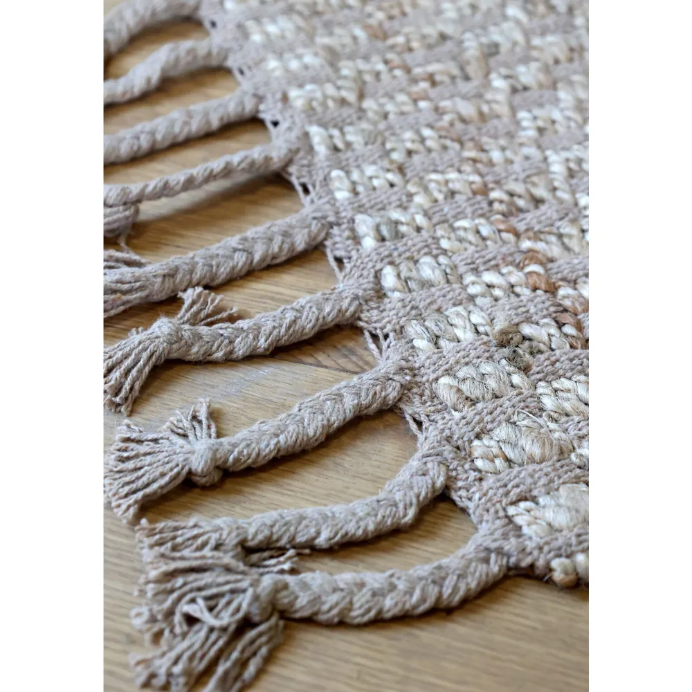 Online Chic Antique Bodenläufer aus Jute Natur