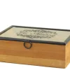 Outlet Chic Antique Box mit Druck und 6 Fächern