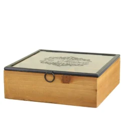 Online Chic Antique Box mit Druck und 5 Fächern