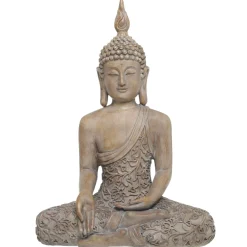 Outlet Chic Antique Buddha Figur aus Polyresin