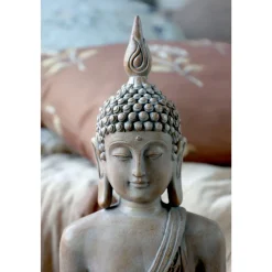Outlet Chic Antique Buddha Figur aus Polyresin