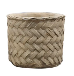 Sale Chic Antique Corte Übertopf mit großem Flechtmuster
