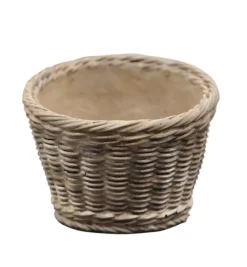 Best Chic Antique Corte Übertopf mit Flechtmuster