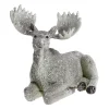 Best Chic Antique Deko Elch Aufsteller mit Glitzer