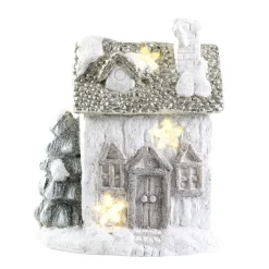 Discount Chic Antique Deko Haus mit LED Stern