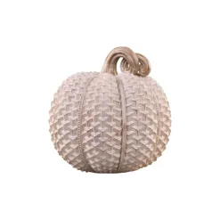 Outlet Chic Antique Deko Kürbis mit goldenen Akzenten