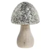Best Chic Antique Deko Pilz mit glitzerndem Schirm