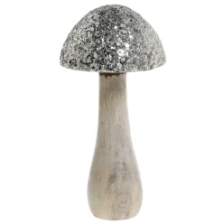 Best Chic Antique Deko Pilz mit glitzerndem Schirm