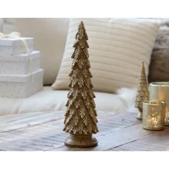 Outlet Chic Antique Deko Weihnachtsbaum messingfarbig