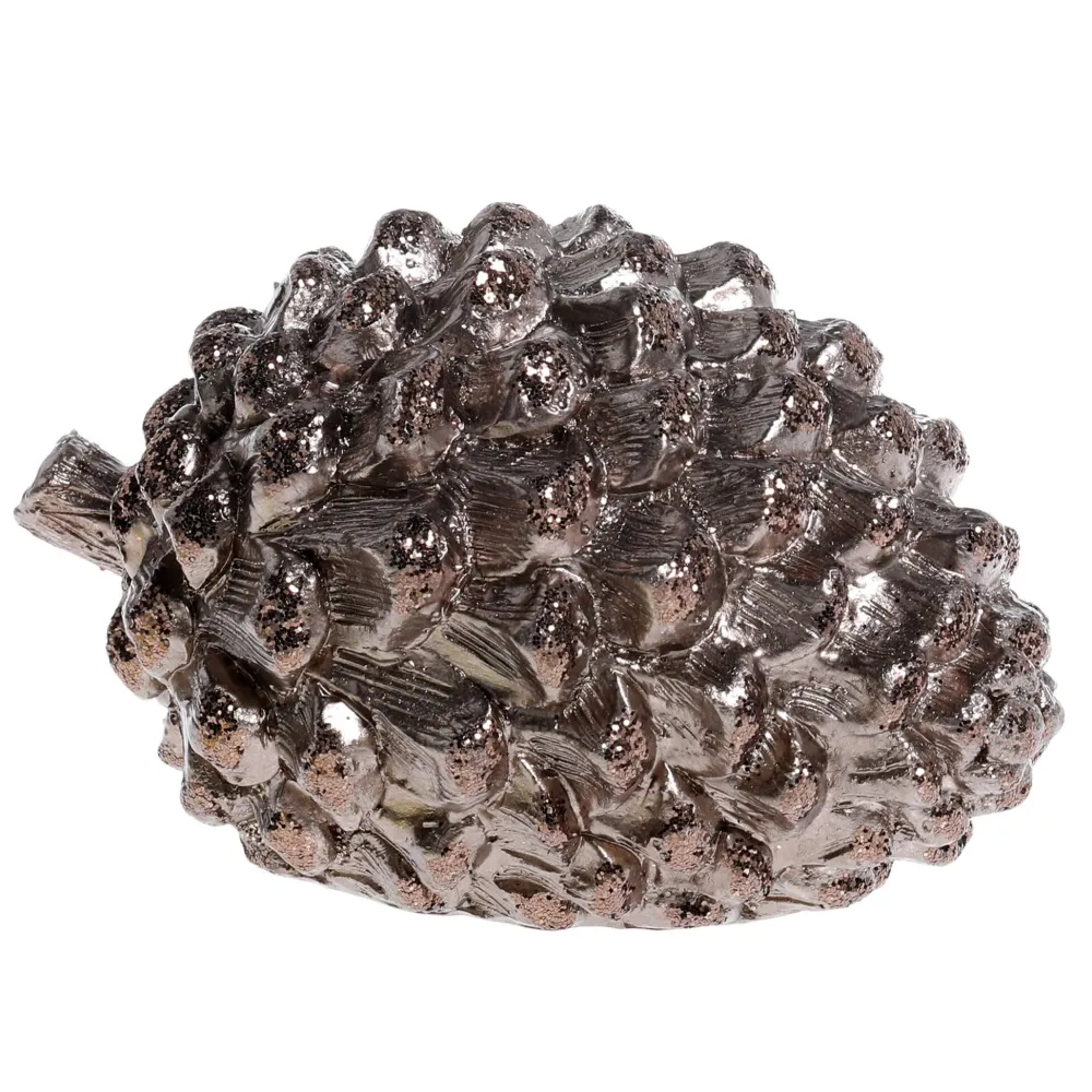 New Chic Antique Deko Zapfen mit Glitzer