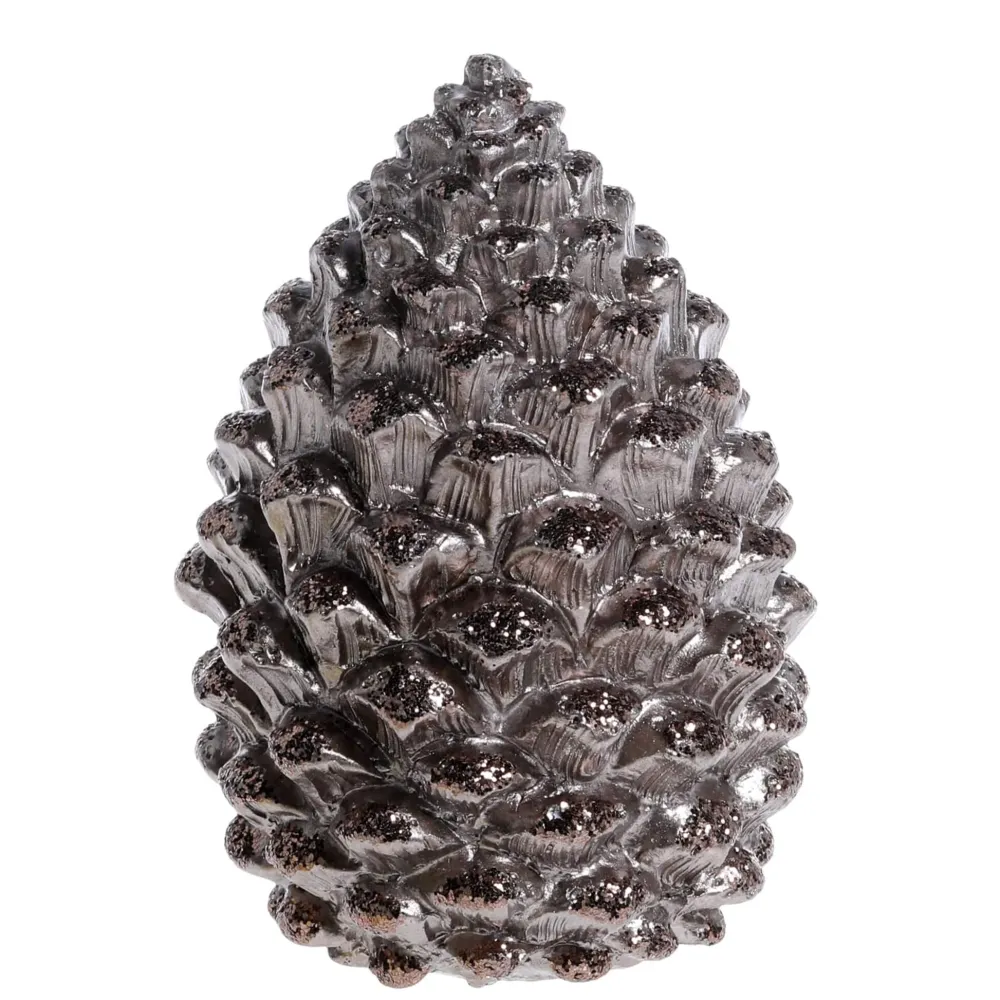 New Chic Antique Deko Zapfen mit Glitzer