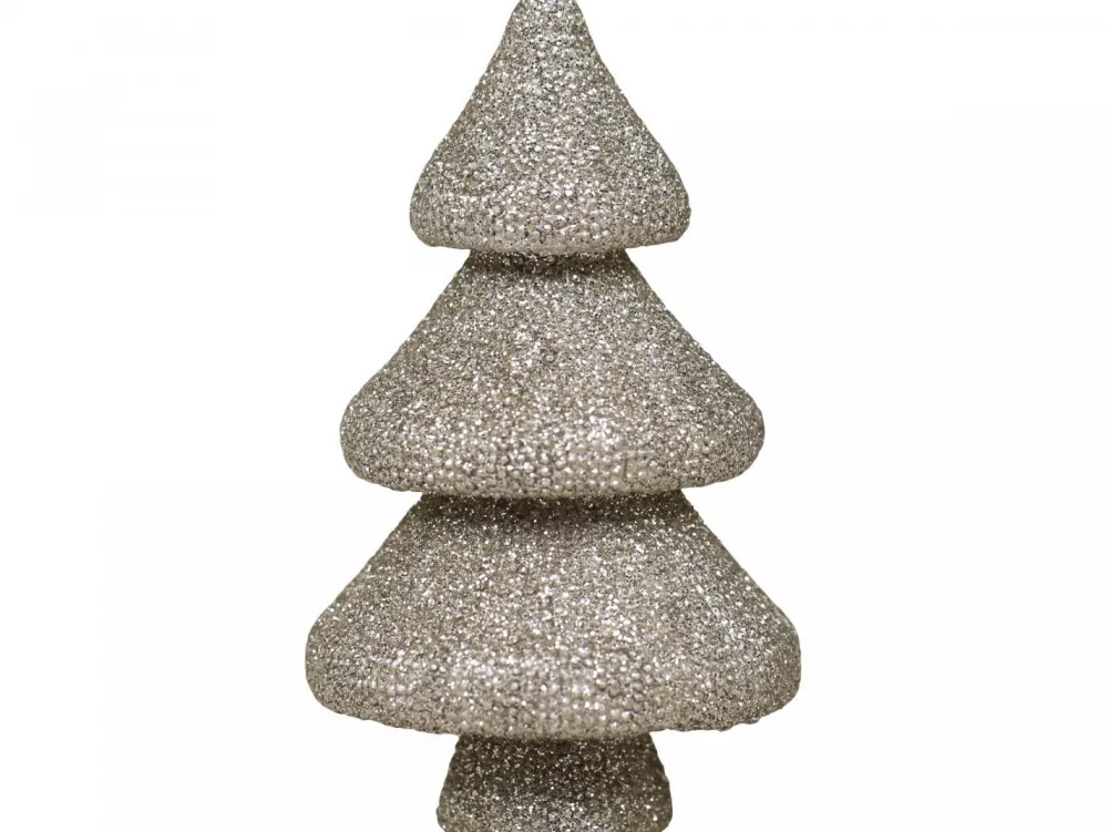 Sale Chic Antique Dekofigur Weihnachtsbaum mit Glitzer