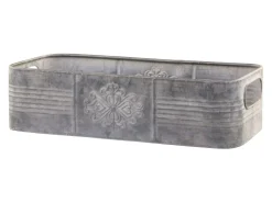 Outlet Chic Antique Dekotablett mit Verzierungen und Henkel