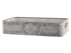 Outlet Chic Antique Dekotablett mit Verzierungen und Henkel