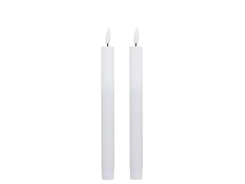 Outlet Chic Antique Dinnerkerze Stabkerze LED 2er