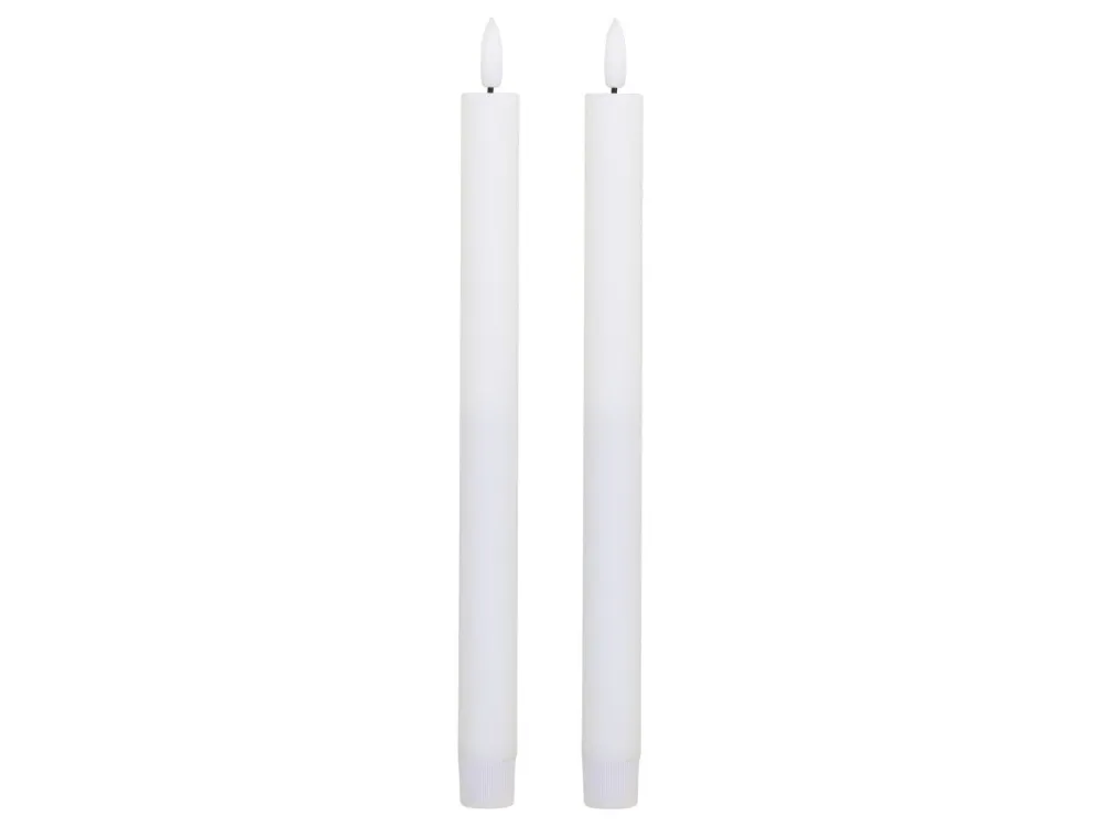 Outlet Chic Antique Dinnerkerze Stabkerze LED 2er