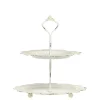 Best Chic Antique Eisen Etagere mit Spitzenkante