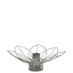 Online Chic Antique Eisen Kerzenständer in Blumenform