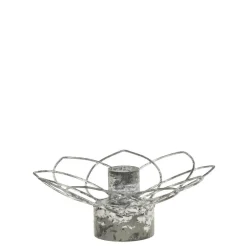 Online Chic Antique Eisen Kerzenständer in Blumenform