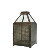 New Chic Antique Eisen Laterne mit Glasdach
