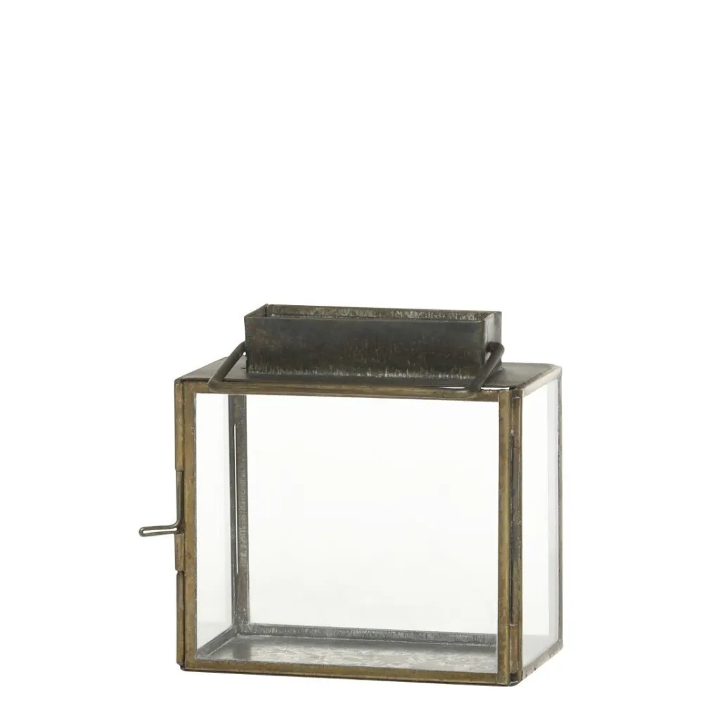 Outlet Chic Antique Eisen Laterne für Kerzen