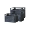 New Chic Antique 3er Set Eisenkiste mit Handgriff