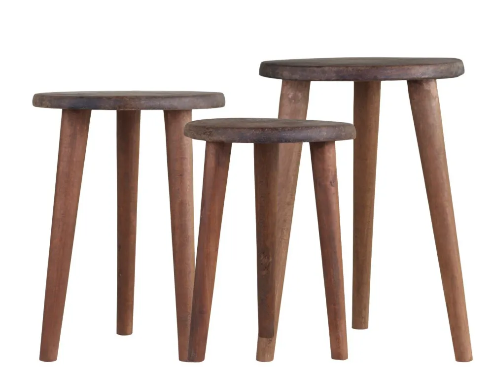 Best Chic Antique 3er Set Grimaud Hocker