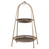 Best Chic Antique Etagere mit zwei Schalen