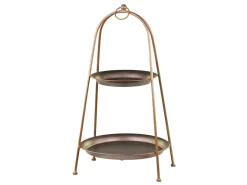 Best Chic Antique Etagere mit zwei Schalen