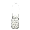 Hot Chic Antique Fil de fer Windlicht aus Glas