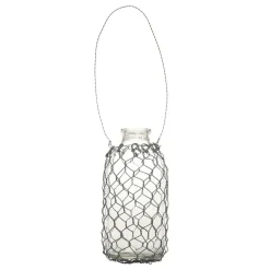 Hot Chic Antique Fil de fer Windlicht aus Glas