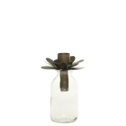 Sale Chic Antique Flasche mit Kerzenhalter
