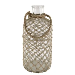 Outlet Chic Antique Flasche mit Geflecht und Henkel