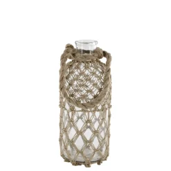 Outlet Chic Antique Flasche mit Geflecht und Henkel