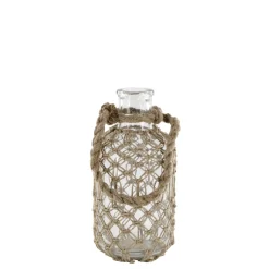 Outlet Chic Antique Flasche mit Geflecht und Henkel